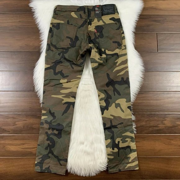 Levi's Green Camo 511 Men's Slim Pants Jeans - Picture 2 of 5